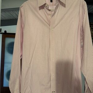 Banana Republic Pink Gingham Casual Shirt